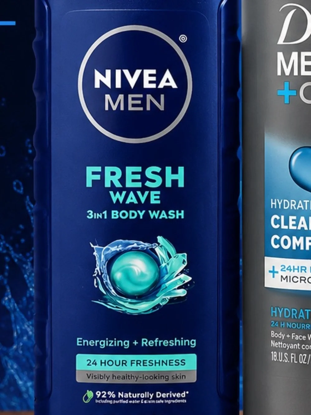 3pc men’s bundle 1 hair & body wash 1 body wash & 1 deodorant